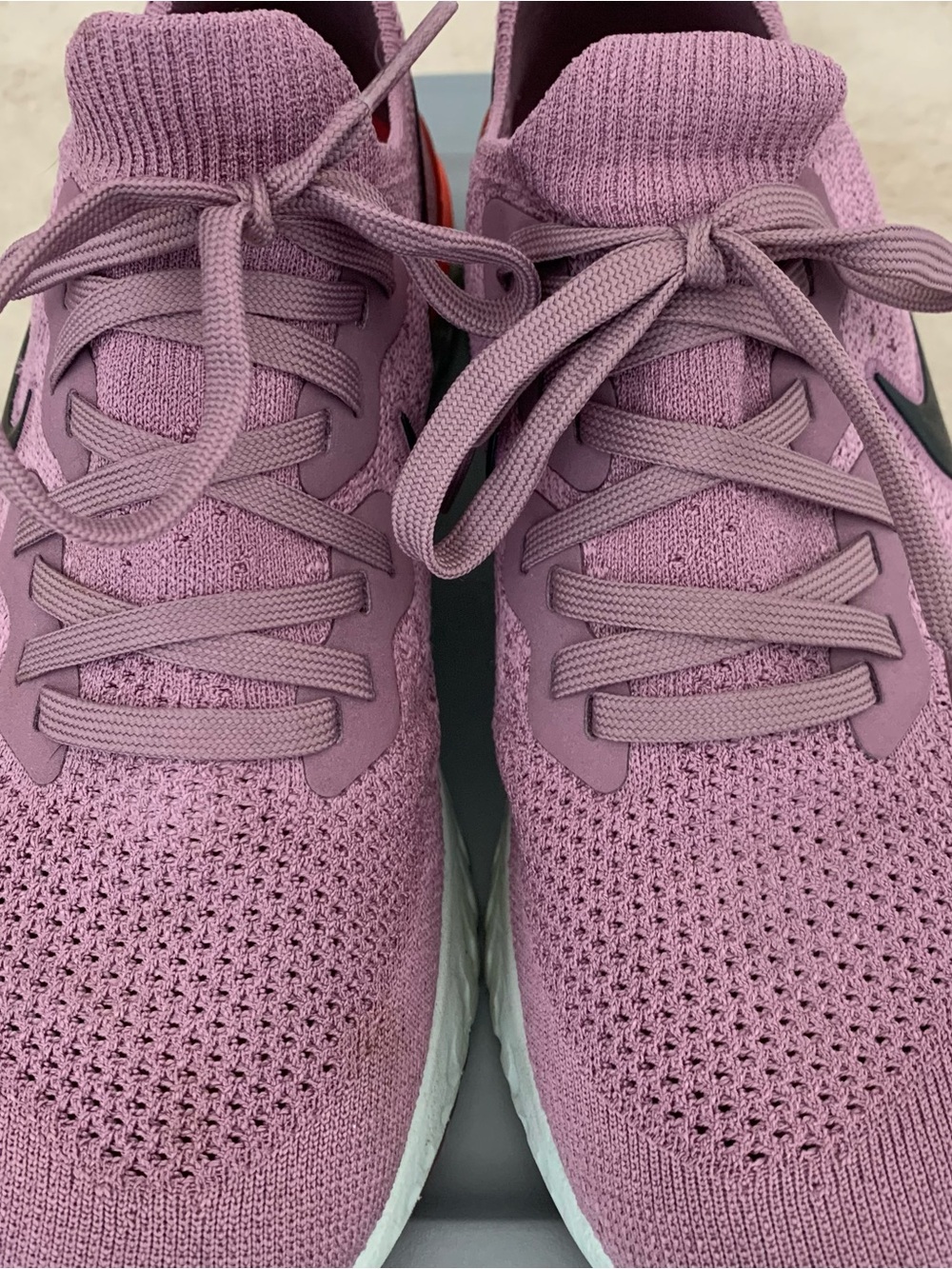 Nike Women's Knit Epic React Running Sneakers - Mauve Pink